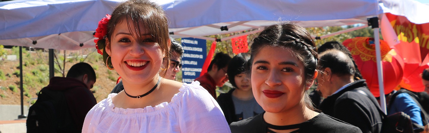 2 students smiling