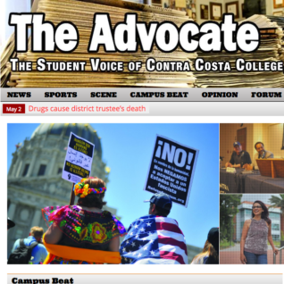 Advocate front page.