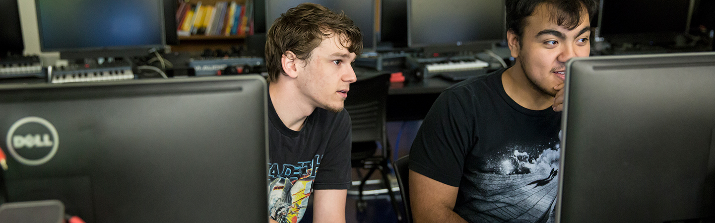 Students in a computer lab.