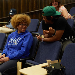 Students in a lecture hall