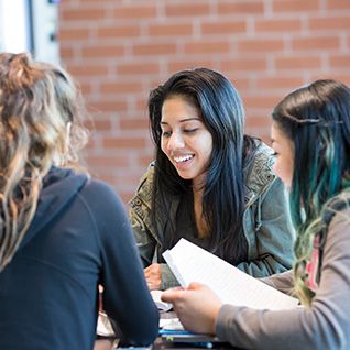 Students study