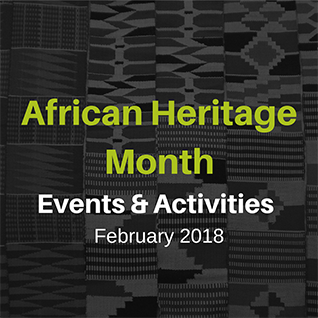 African American Heritage Month Events & Activities, February 2018