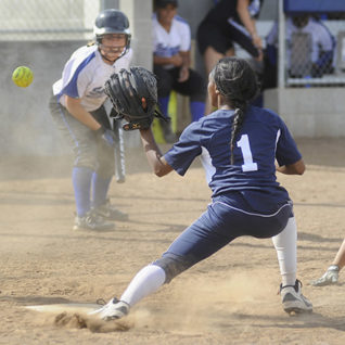 Softball players.