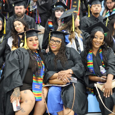 Female student graduates