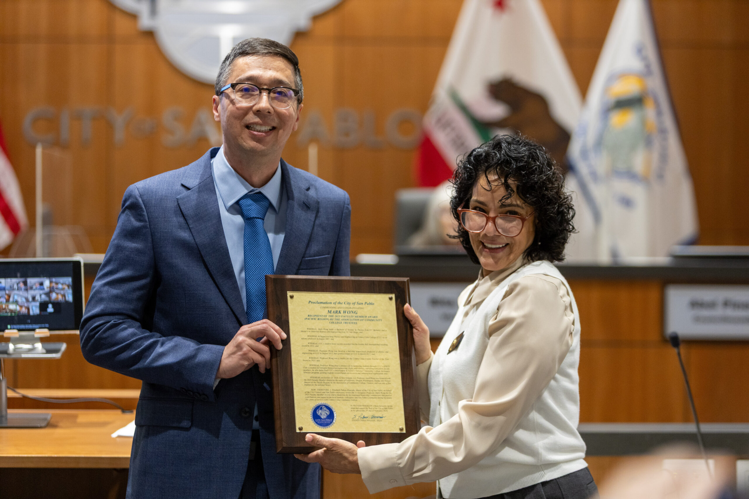 Professor Wong with the Mayor of San Pablo